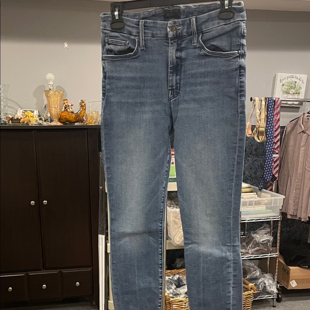 Mother The Loafer Ankle Jeans Size 27 “The Animals” Wash Skinny Medium Wash
